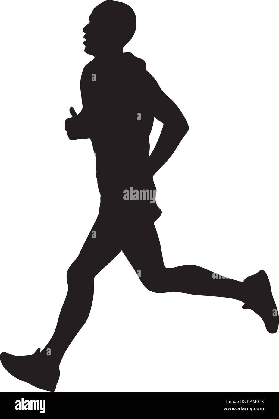 man running silhouette clip art