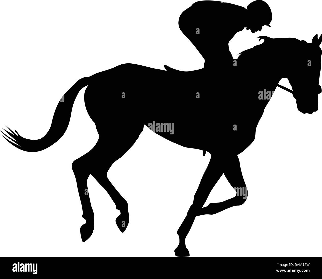 horse and jockey Stock Vector Image &amp; Art - Alamy
