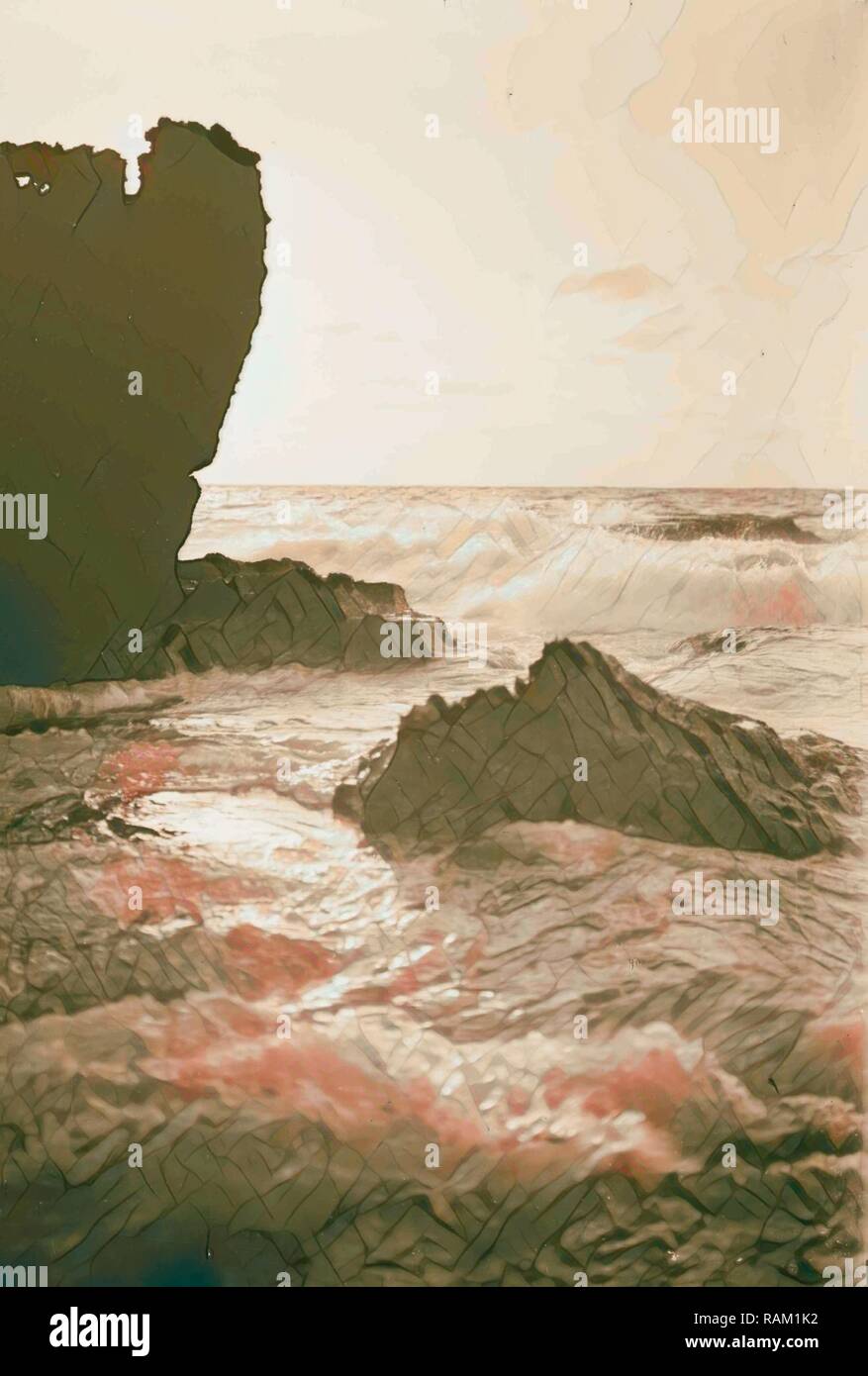 Jaffa (Joppa) and environs. The rocks in a storm Stock Photo - Alamy