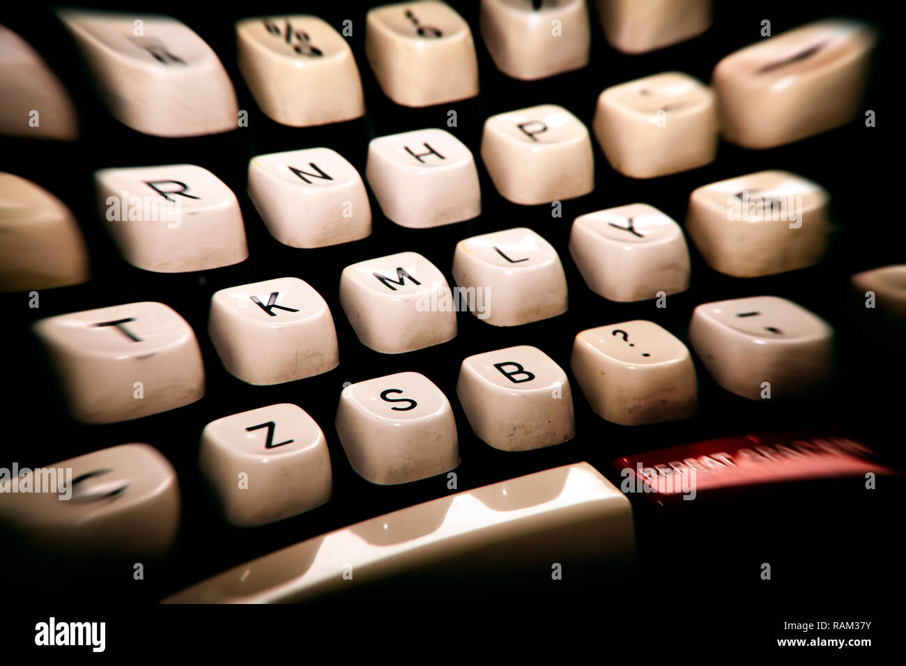 Old Vintage Antique Typewriter Numbers And Letters Stock Photo Alamy