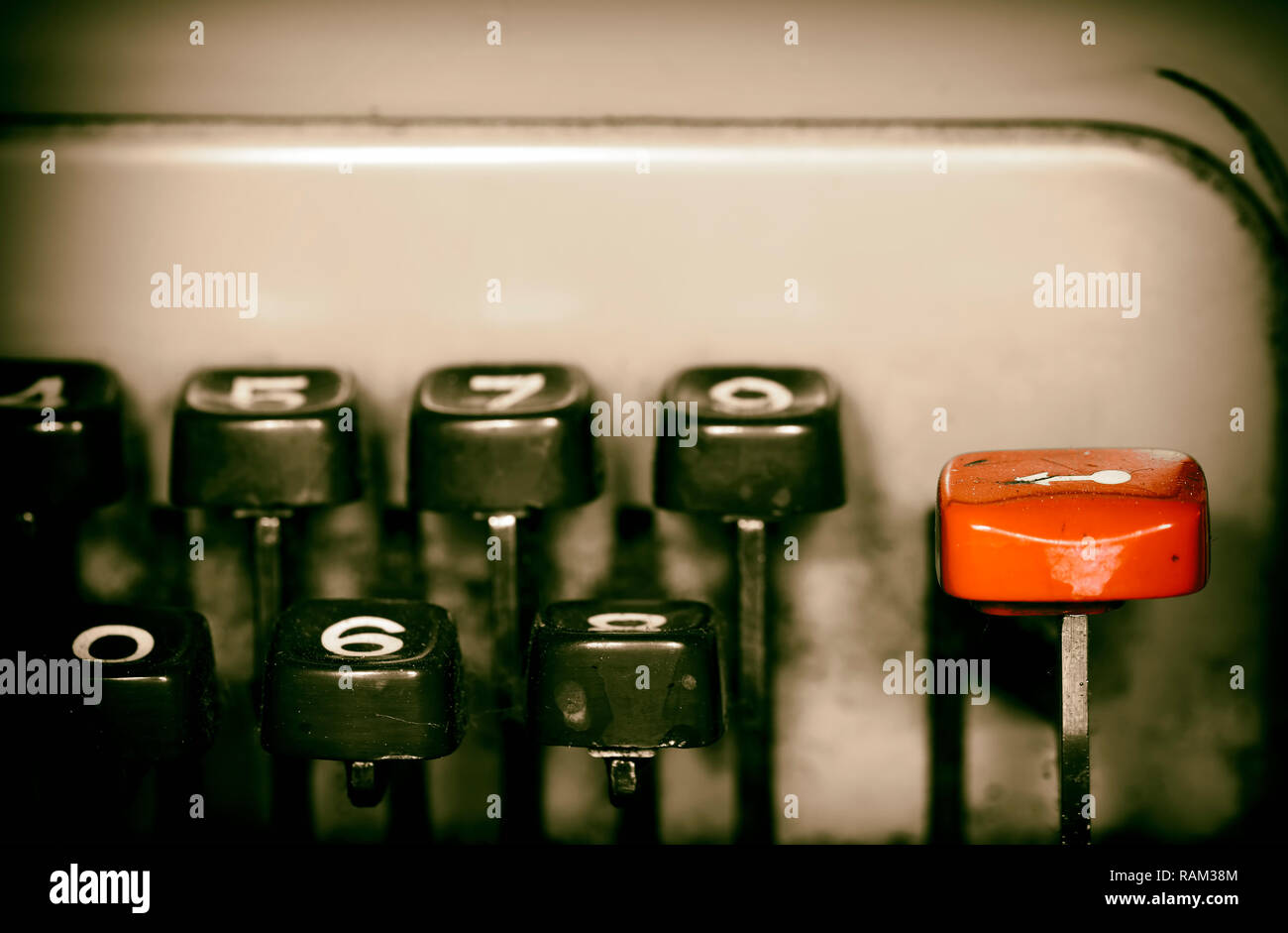 Old Vintage Antique Typewriter Numbers and Letters Stock Photo Alamy