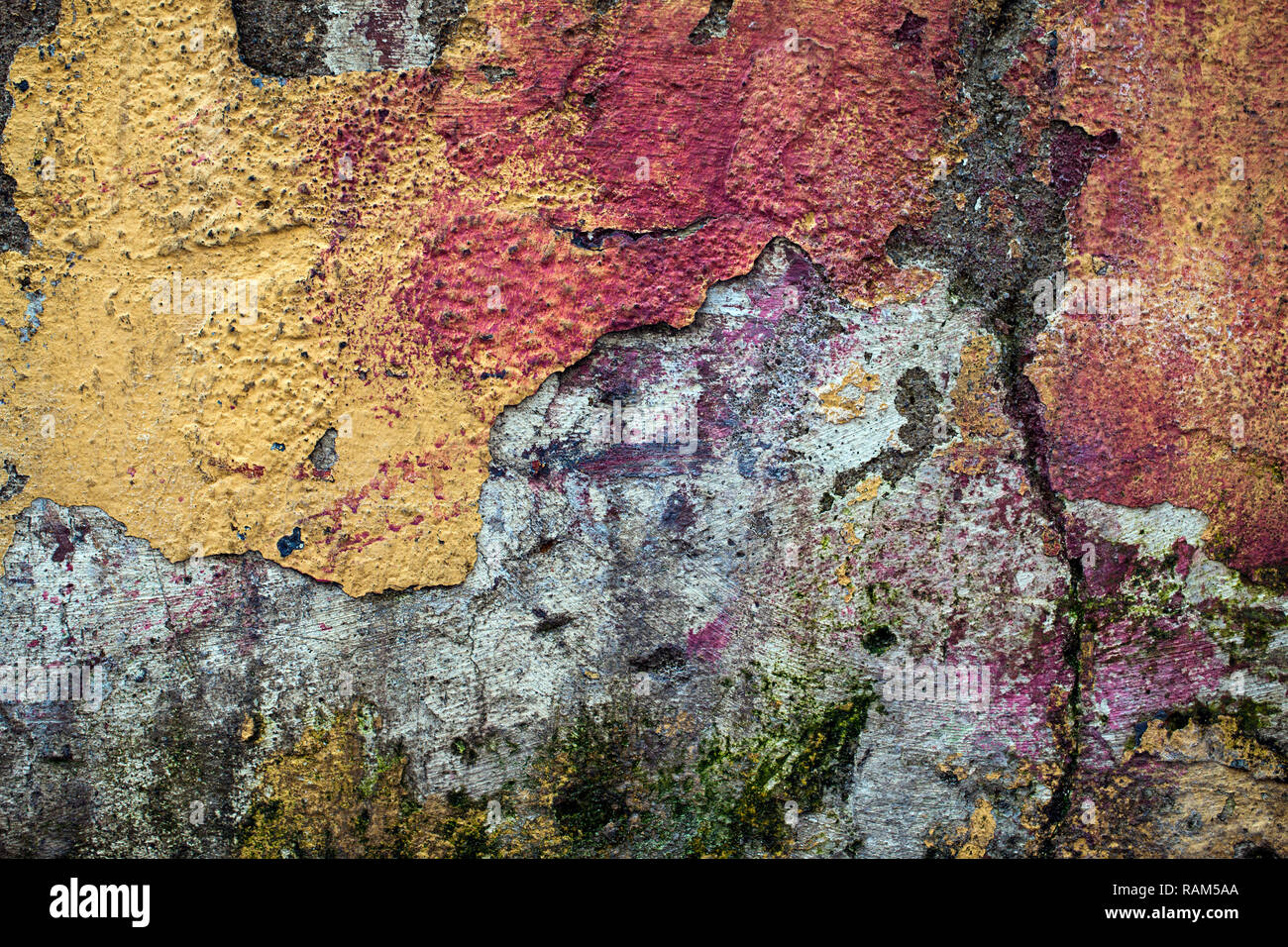Abstract Old Grunge Cracked Stone Wall Surface Background Texture Stock ...