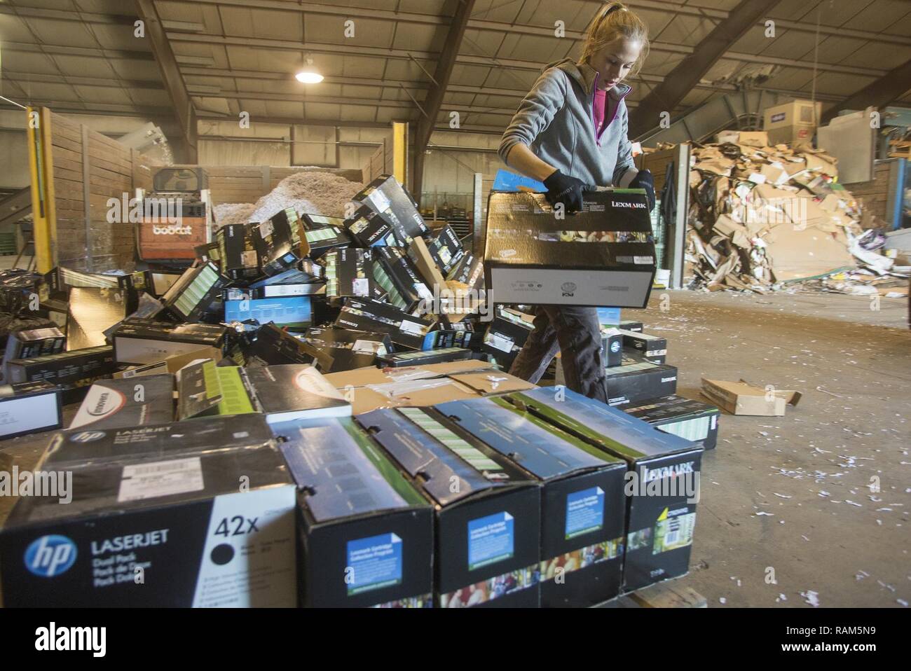 Hannah Wegner, 88th Civil Engineering Group recycling center laborer