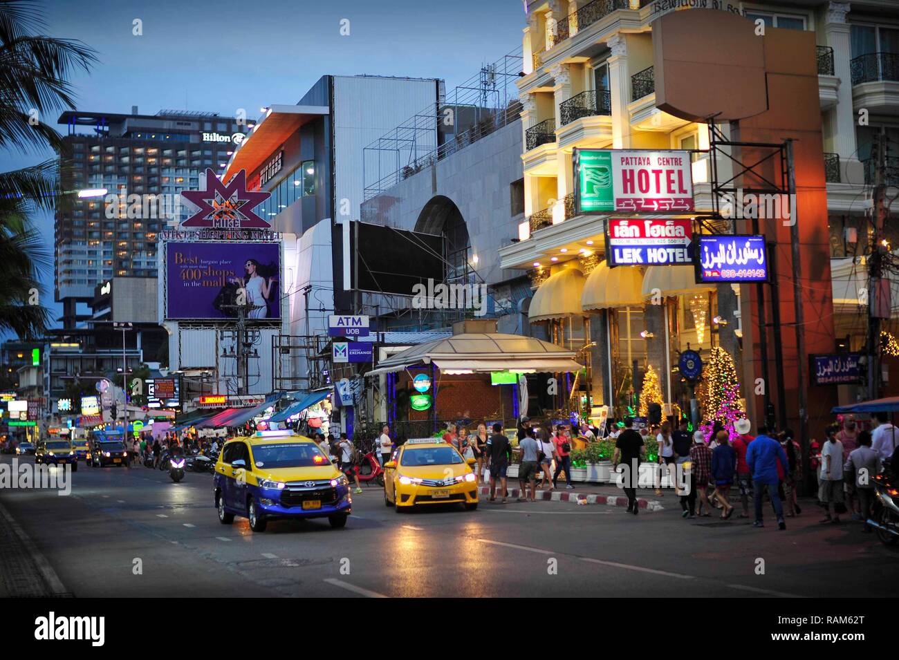 Beach Road Pattaya Thailand Stock Photo