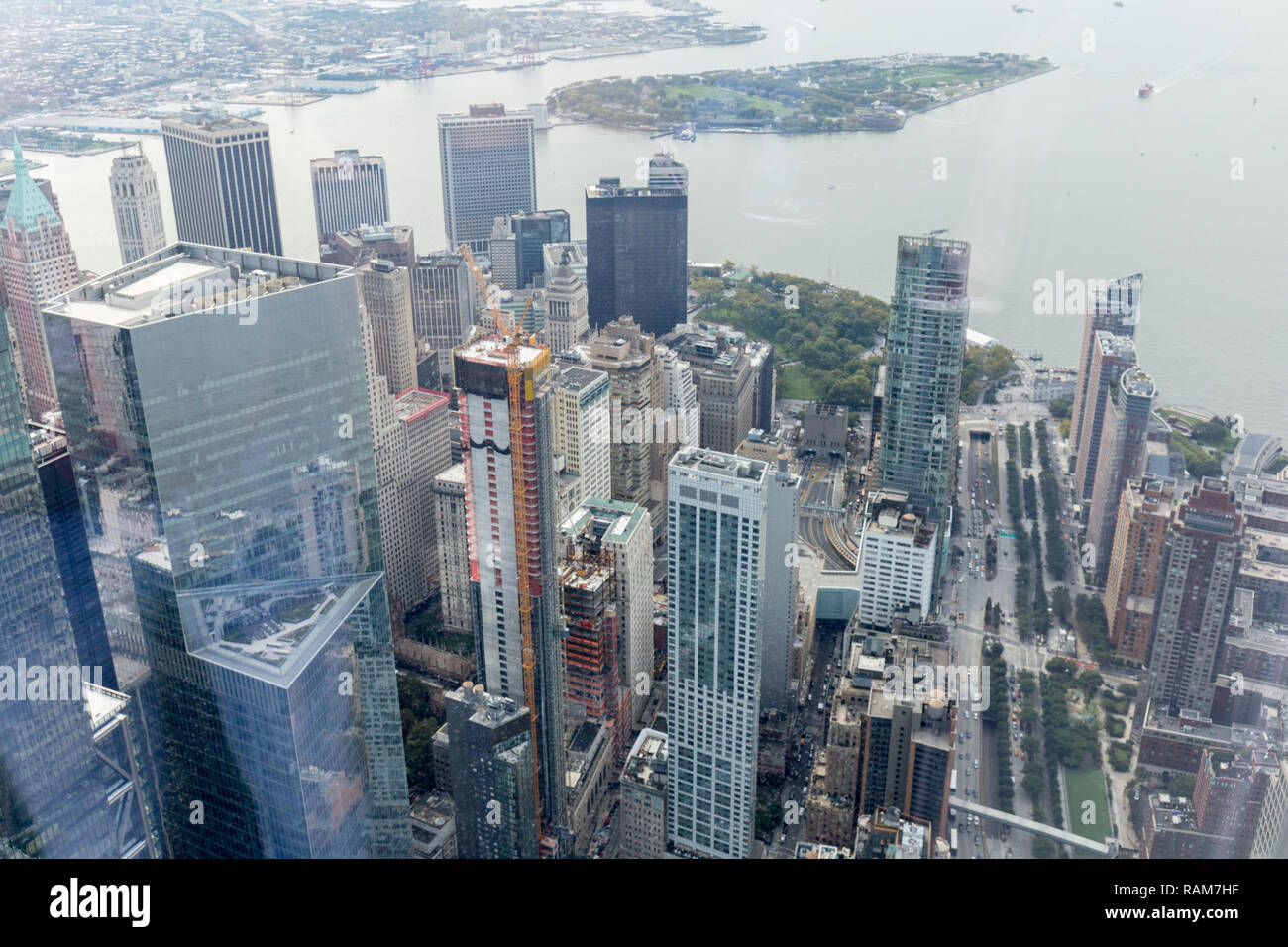 aerial view of new york city skyscrapers, usa Stock Photo - Alamy