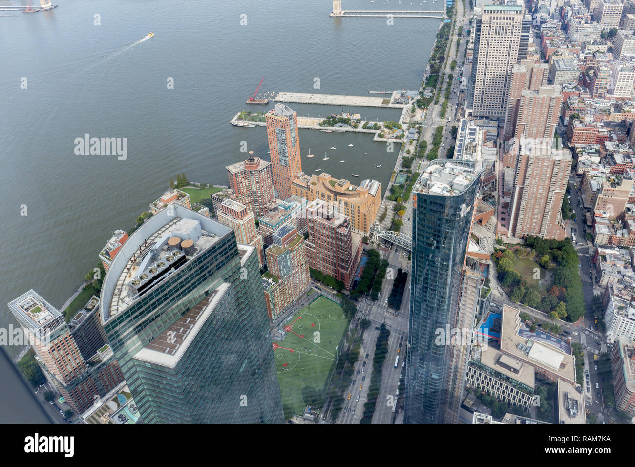 aerial view of new york city skyscrapers, usa Stock Photo - Alamy