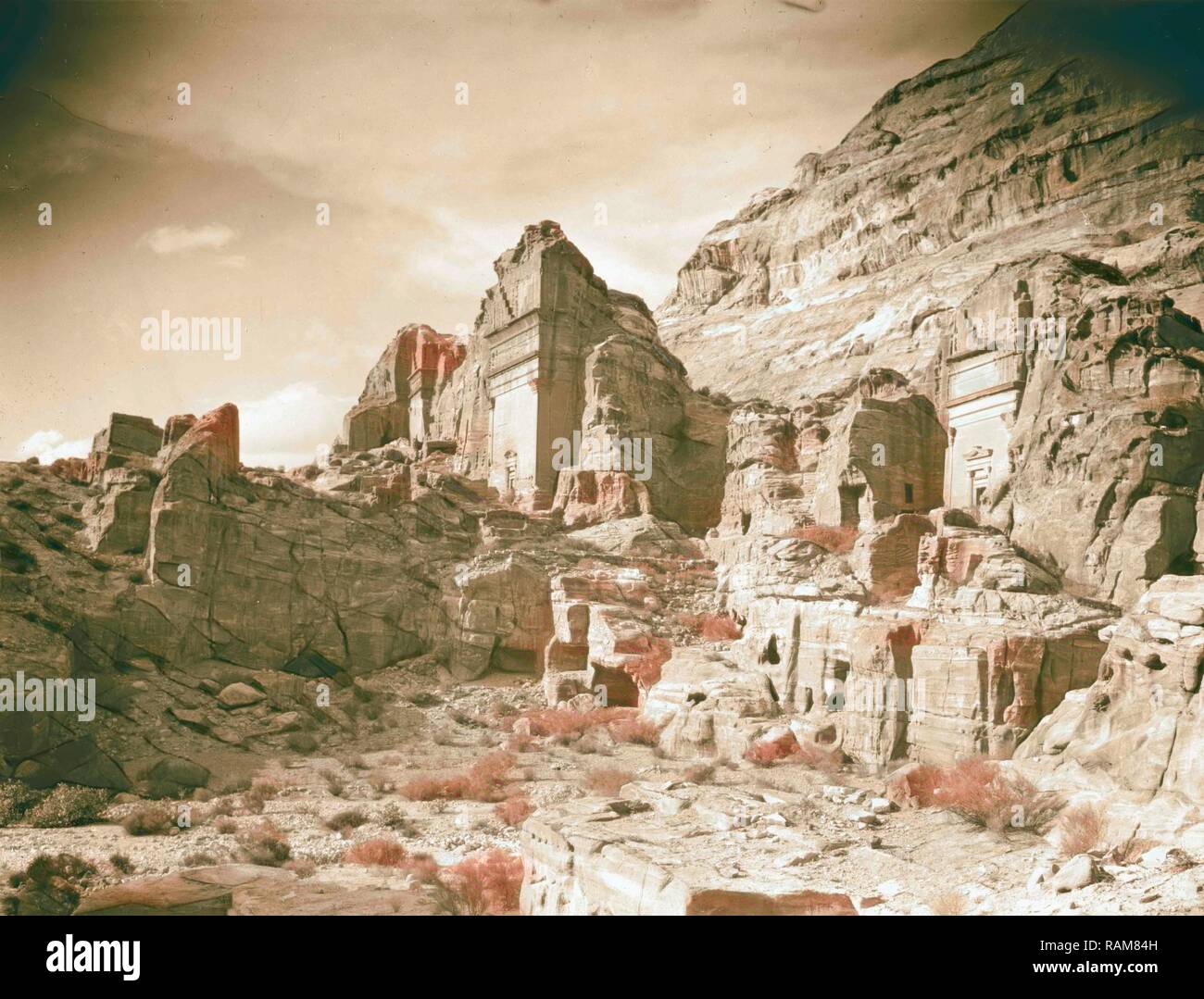 Petra. 1898, Jordan, Petra (Extinct city). Reimagined by Gibon. Classic ...