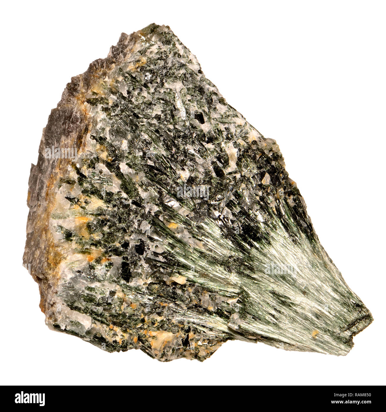 Actinolite [calcium silicate hydroxide] Stock Photo