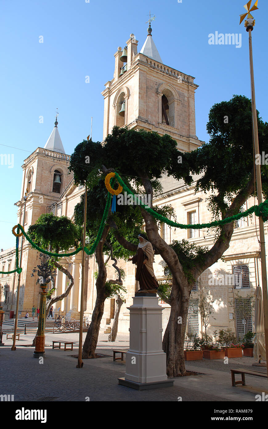 St.Johns Co-Cathedral in Malta's capital Valletta Stock Photo