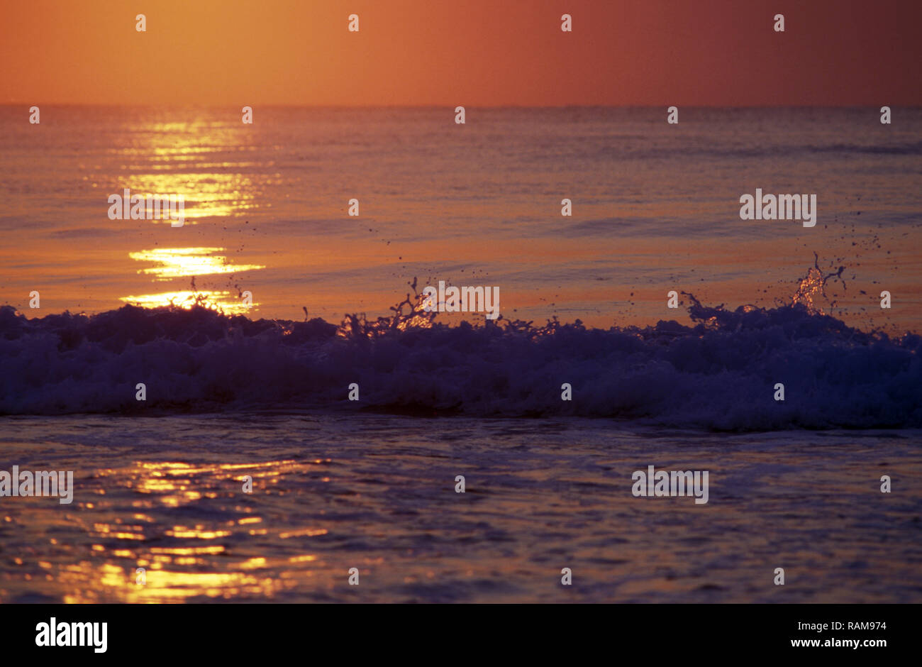 COASTAL SUNRISE, FRASER ISLAND, QUEENSLAND, AUSTRALIA Stock Photo