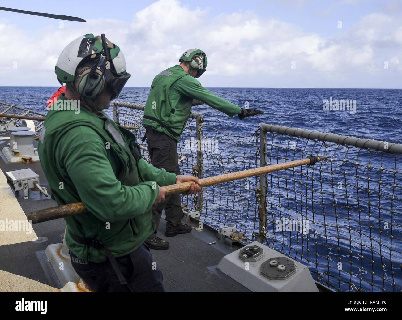 SOUTH CHINA SEA (Feb. 20, 2017) Sailors attached to Helicopter Maritime ...