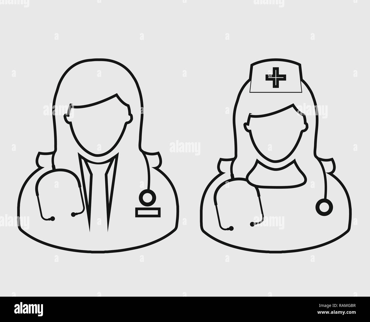 Medical staff hospital team Black and White Stock Photos & Images - Alamy