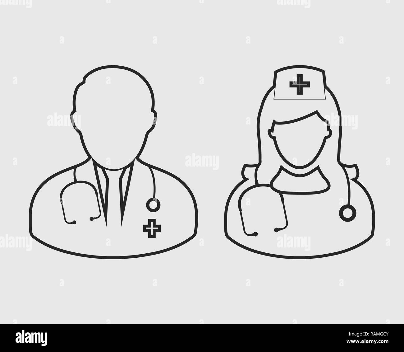 Medical staff hospital team Black and White Stock Photos & Images - Alamy