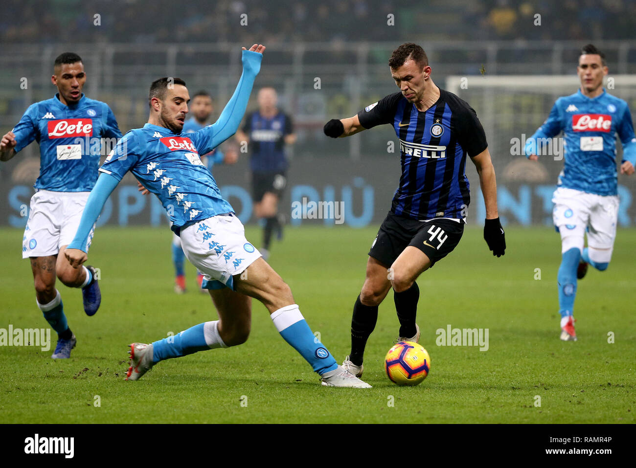 football, Serie A TIM championship 2018-19 INTER vs NAPOLI 1-0 in