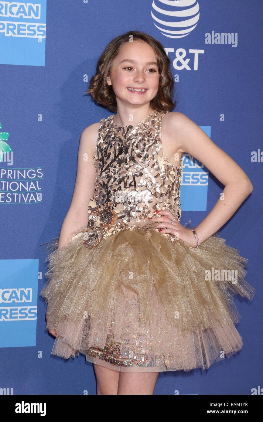 Palm Springs, CA, USA. 3rd Jan, 2019. PALM SPRINGS - JAN 17: Pixie Davies at the 30th Palm Springs International Film Festival Awards Gala at the Palm Springs Convention Center on January 17, 2019 in Palm Springs, CA Credit: Kay Blake/ZUMA Wire/Alamy Live News Stock Photo