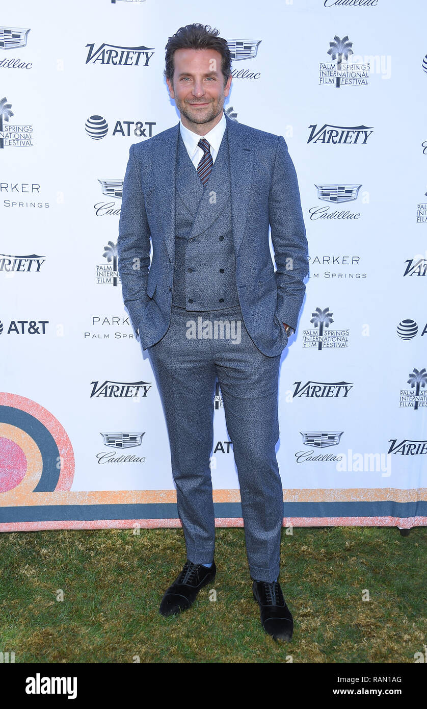 Palm Springs, California, USA. 4th Jan, 2019. Bradley Cooper arrives for the Variety's Creative Imapct Awards 2019 at the Parker Palm Springs. Credit: Lisa O'Connor/ZUMA Wire/Alamy Live News Stock Photo