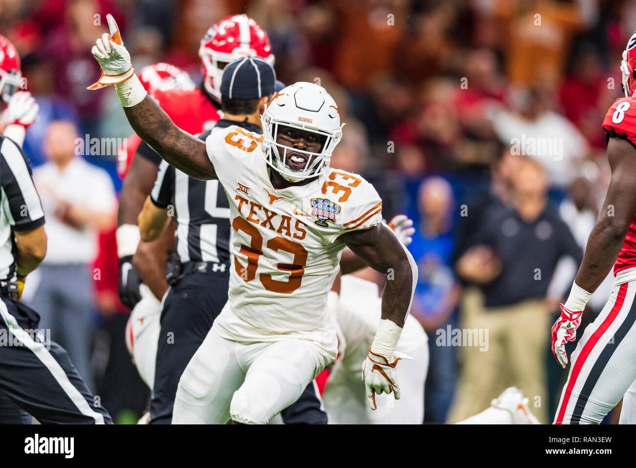 Jogo De Futebol Da Faculdade De Texas Longhorns Foto de Stock