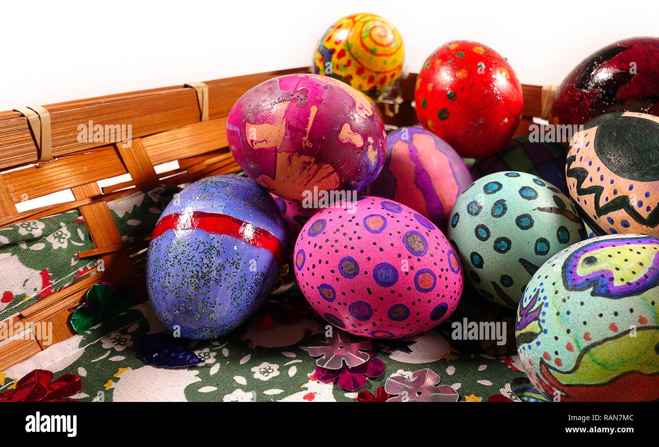 Paschal Easter Eggs Holiday Celebration in Spring Time Traditional ...