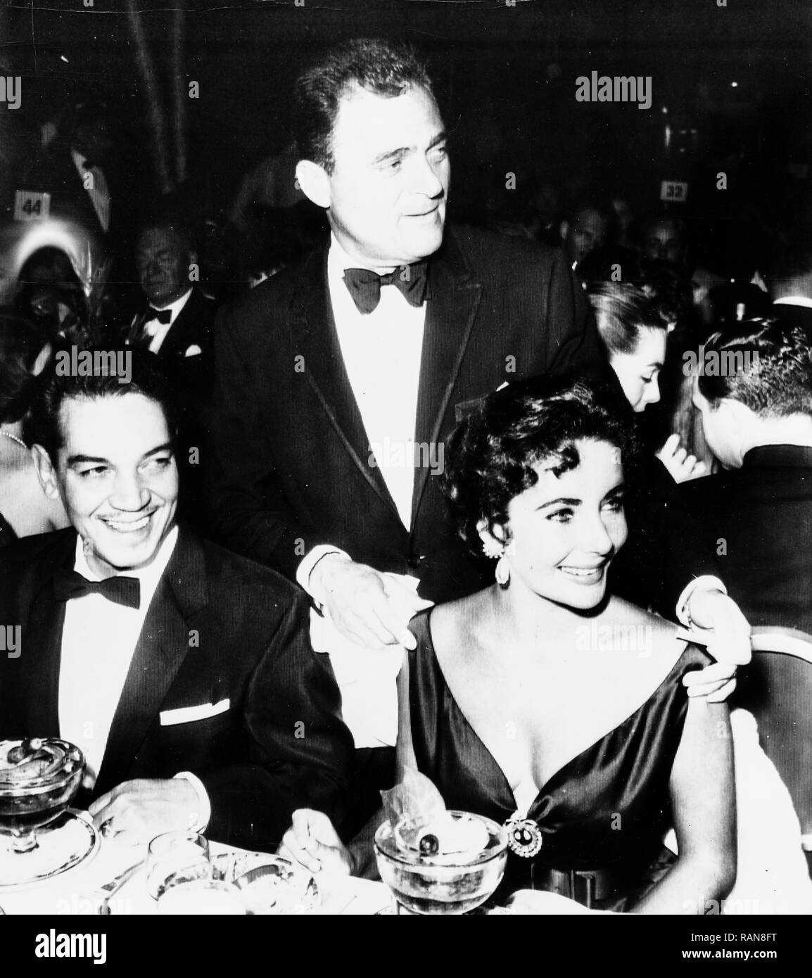 elizabeth taylor, mike todd, hollywood, los angeles, 1957 Stock Photo