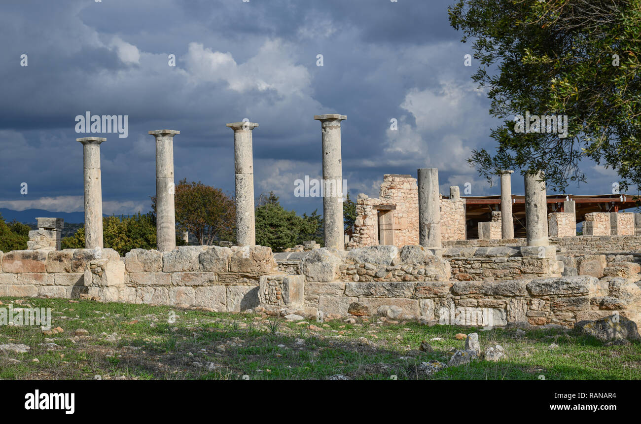 Apollo Heiligtum, excavation site, Kourion, Cyprus, Ausgrabungsstaette, Zypern Stock Photo