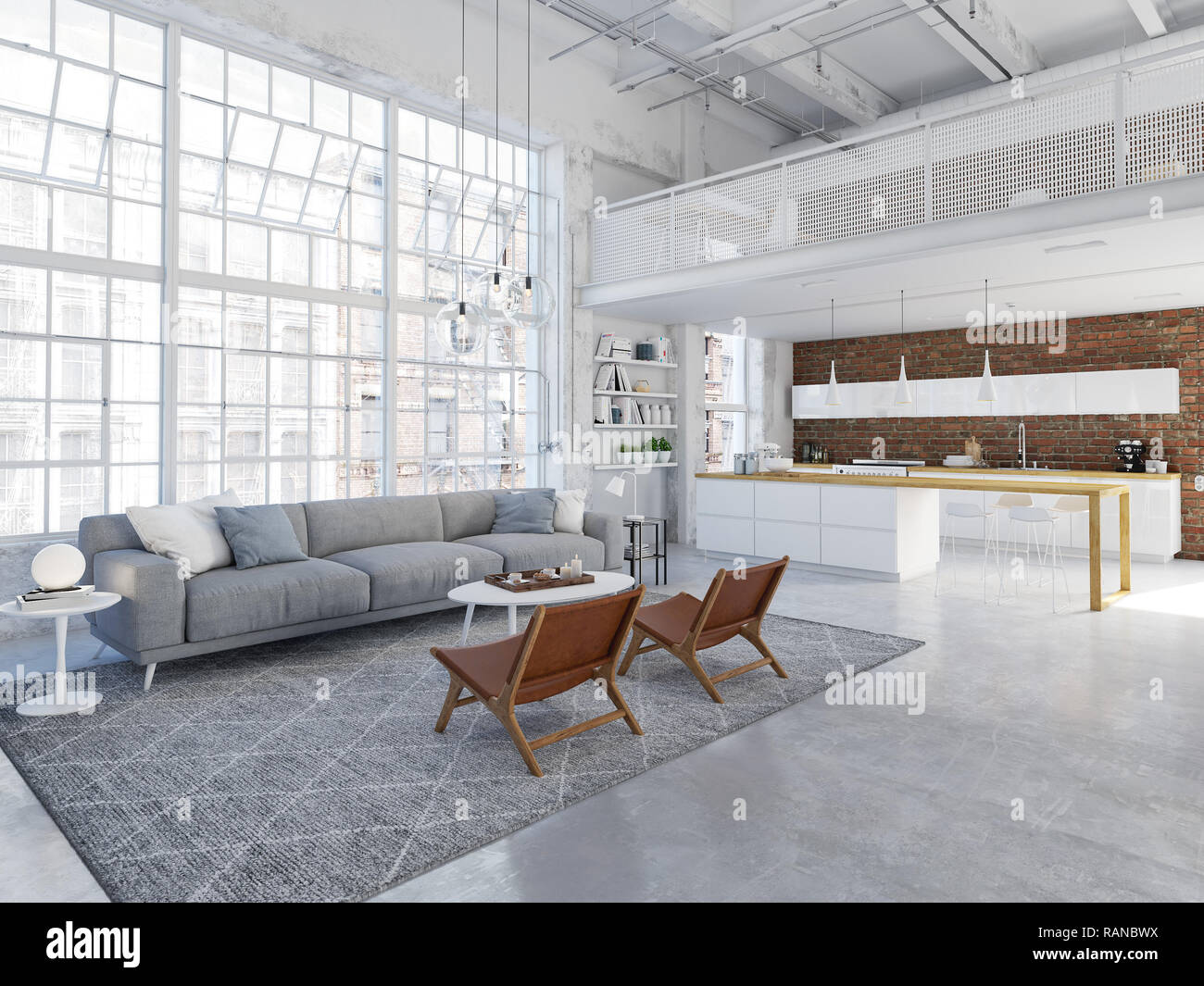 View of 16 Stunning Modern Industrial Loft Designs for Urban Living