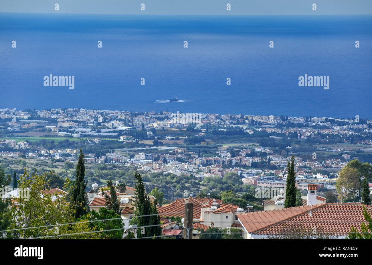 Panorama, Paphos, Cyprus, Zypern Stock Photo