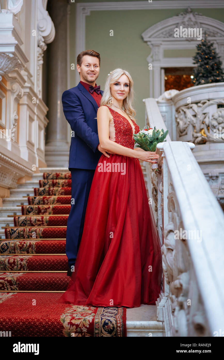 elegant woman in red dress Long Red Sequin Evening Dresses Elegant Women Gown – loveangeldress main image 0