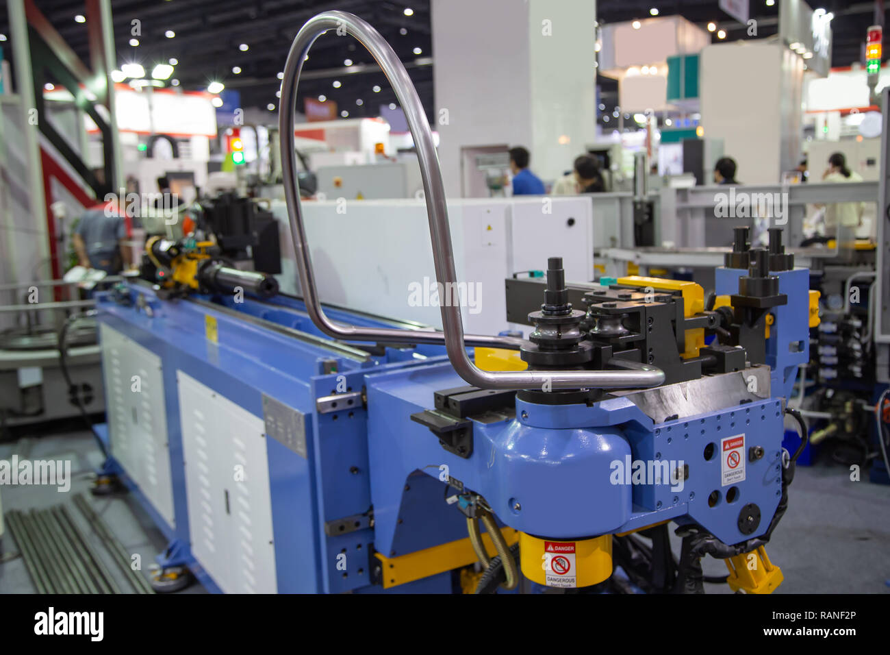 Automatic CNC 3D Tube Pipe Bending Machine Stock Photo Alamy