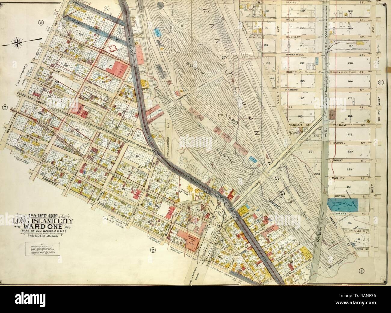 Queens, Vol. 2, Double Page Plate No. 3, Part of Long Island City Ward