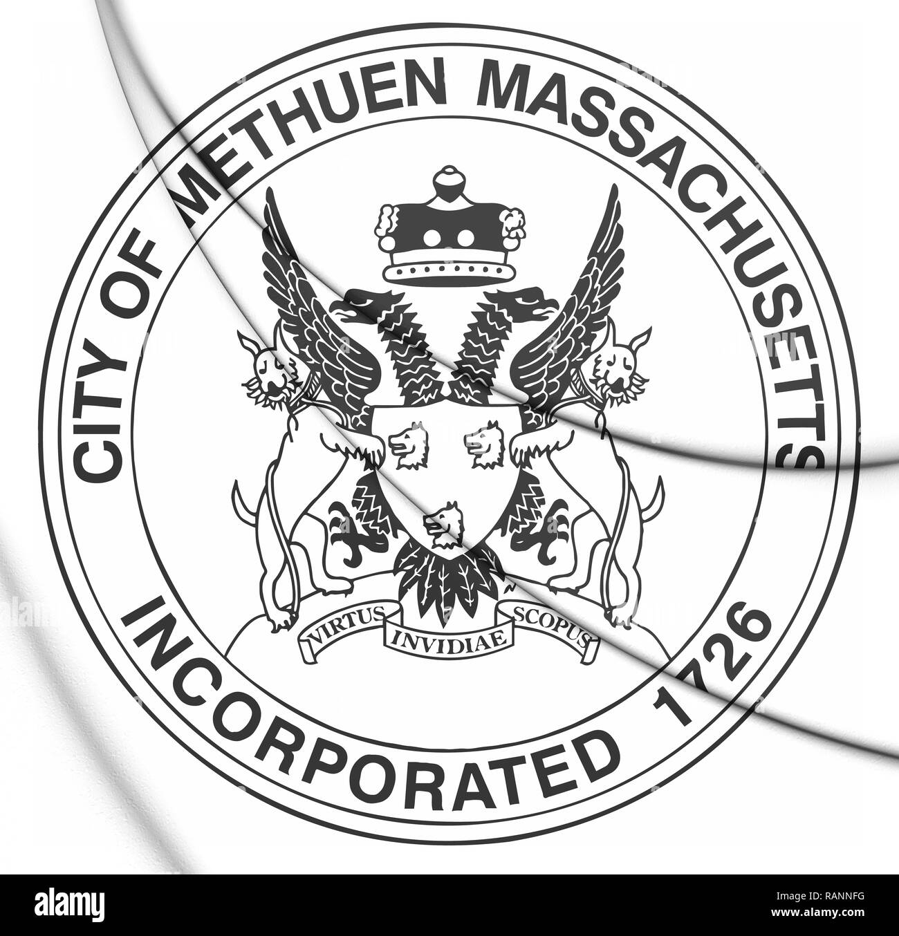 3D Seal of Methuen (Massachusetts), USA. 3D Illustration Stock Photo Alamy