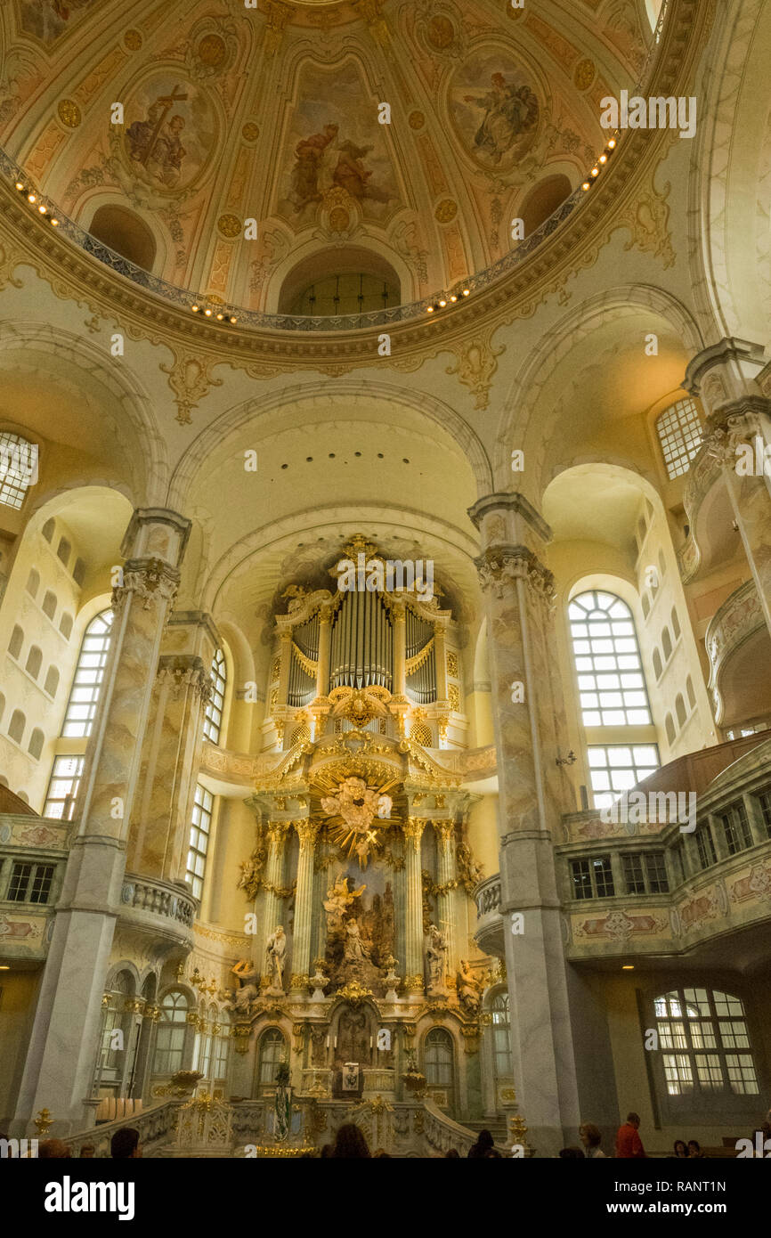 Germany - Dresden , Frauenkirche Stock Photo