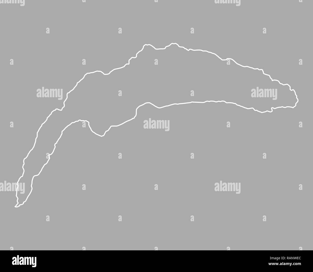 Map of Lake Geneva Stock Photo Alamy
