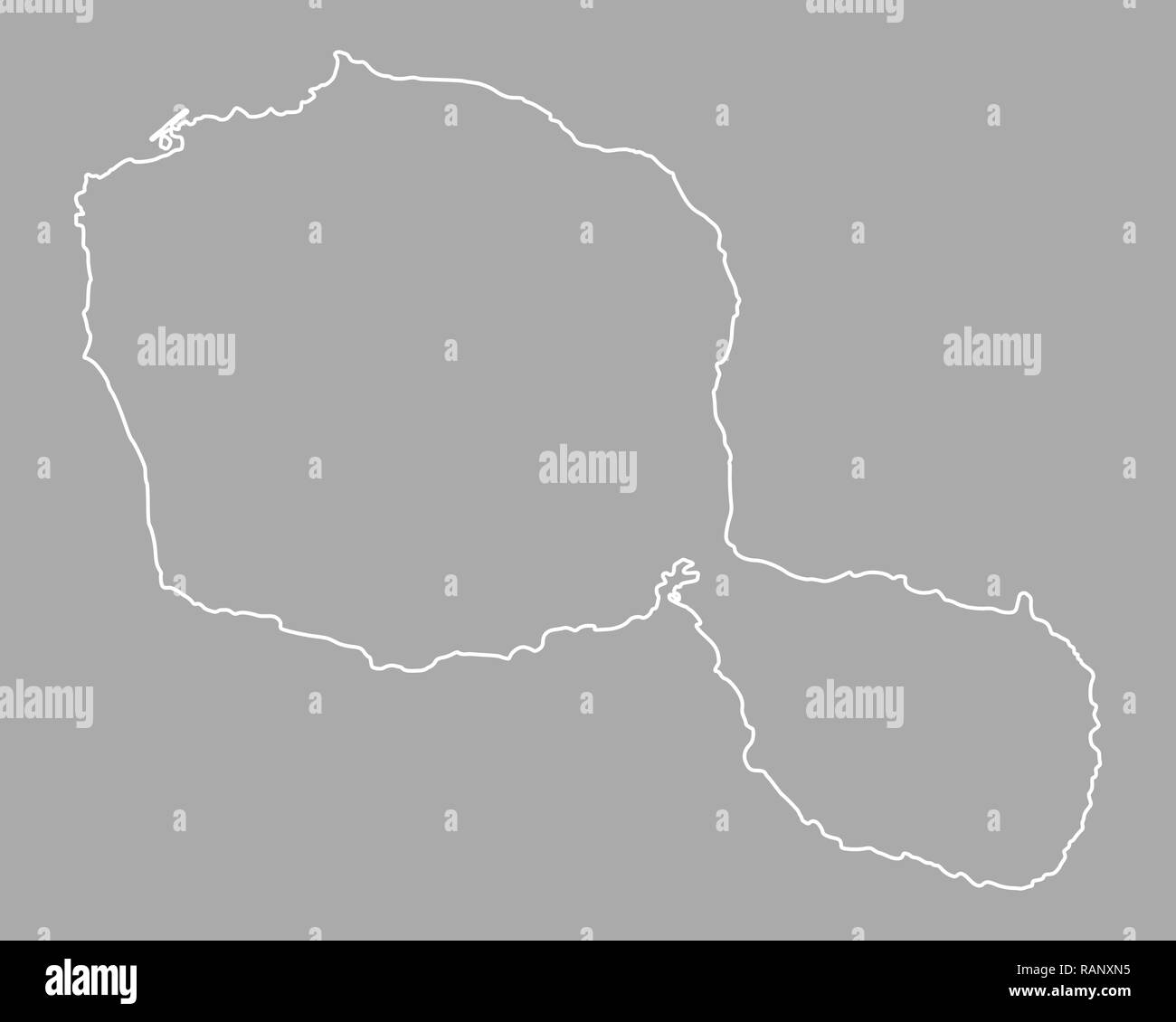 Map of Tahiti Stock Photo - Alamy