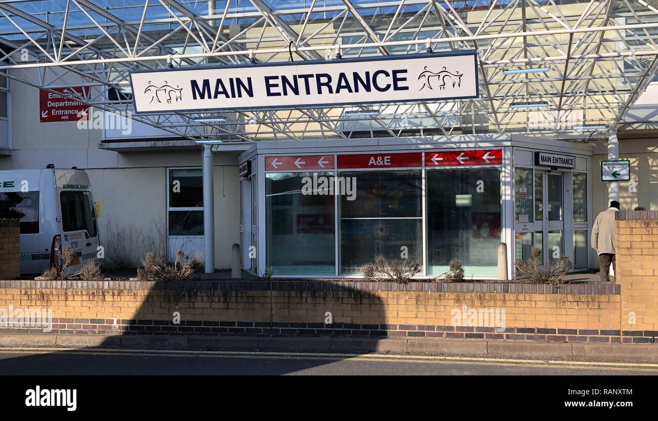 A general view of Frimley Park Hospital in Frimley, Surrey Stock Photo