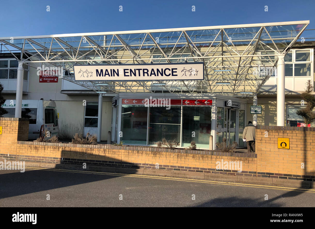 A general view of Frimley Park Hospital in Frimley, Surrey Stock Photo