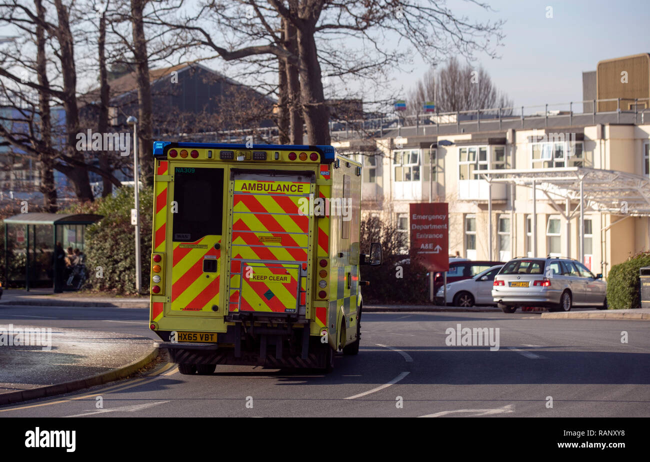 A general view of Frimley Park Hospital in Frimley, Surrey Stock Photo
