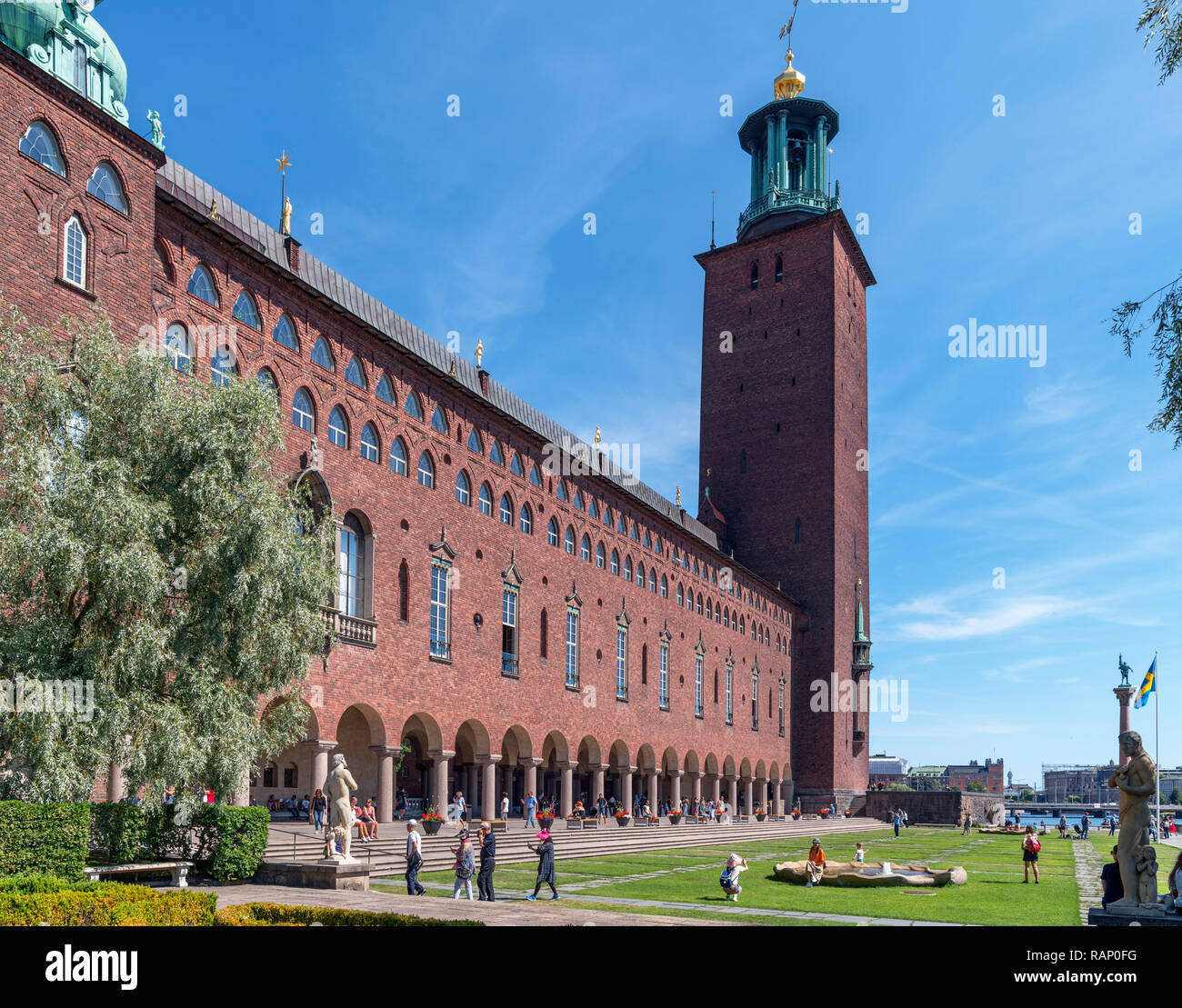 Stockholm City Hall Stadshuset On Kungsholmen Stockholm Sweden Stock Photo Alamy