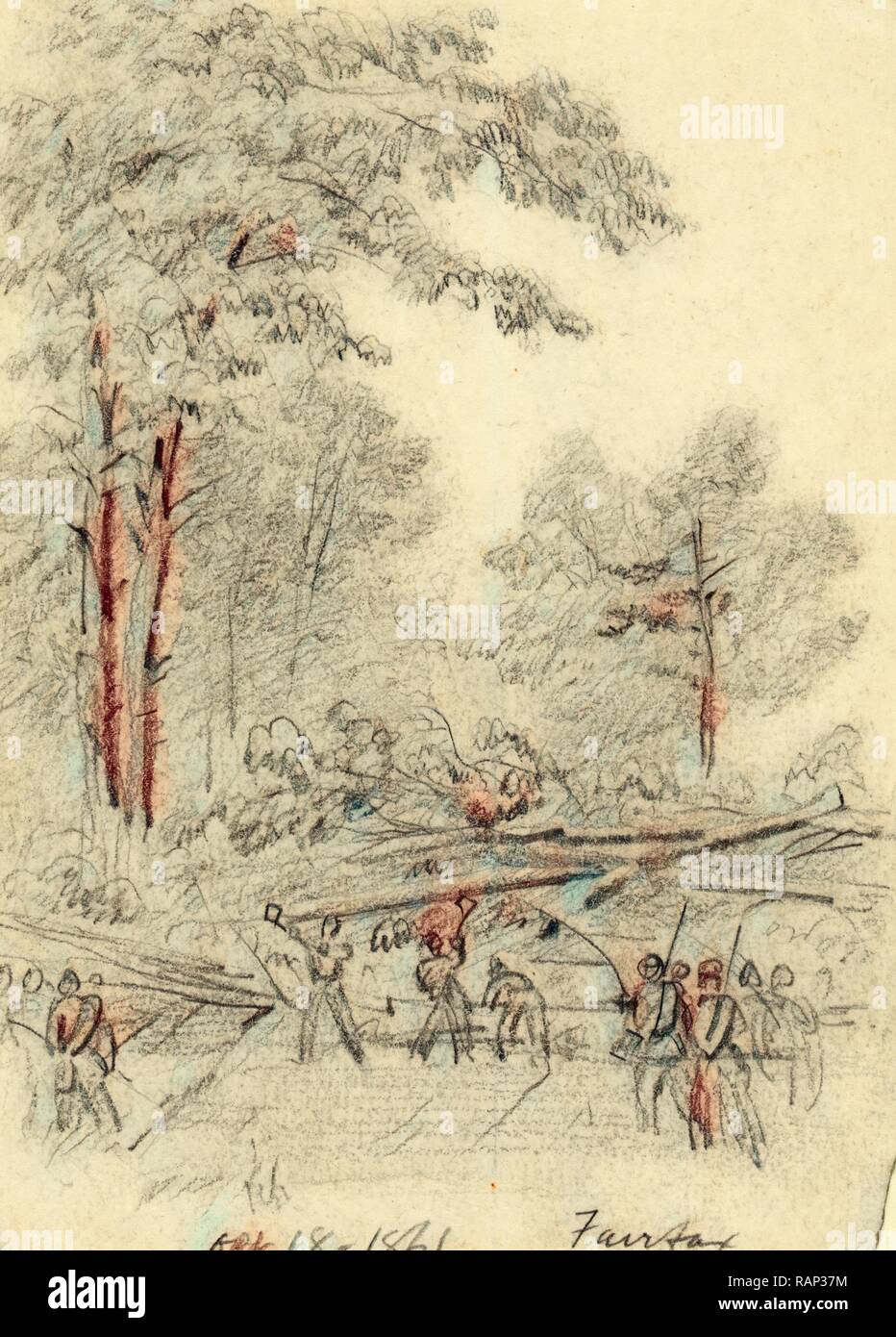 Fairfax, drawing, 1862-1865, by Alfred R Waud, 1828-1891, an american ...