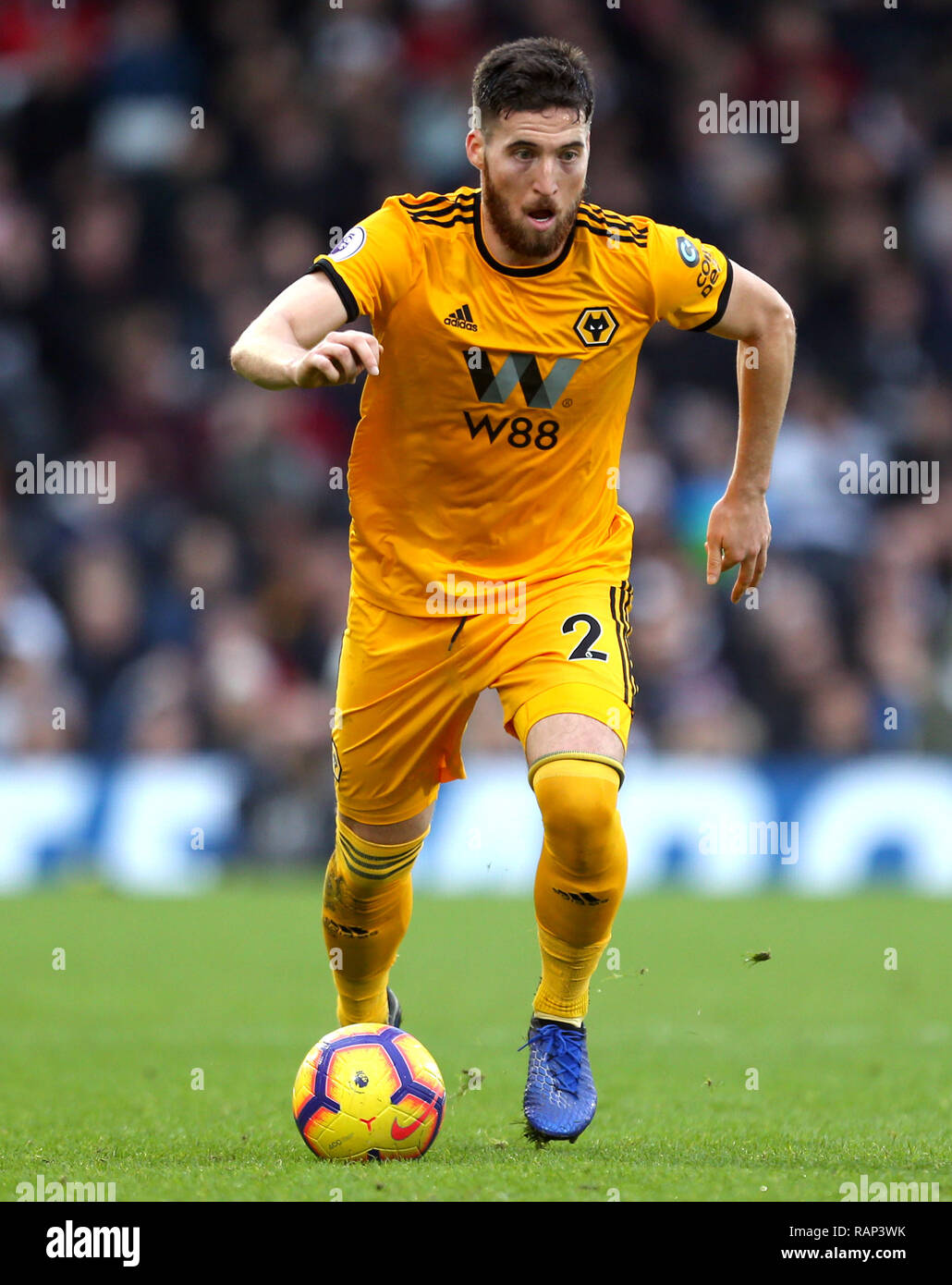 Wolverhampton Wanderers' Matt Doherty in action during the Premier