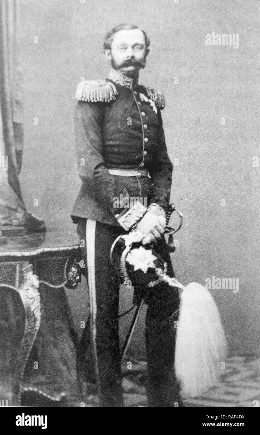 Adolphe, Grand Duke of Luxembourg. Adolphe, Adolf Wilhelm August Karl Friedrich, (1817 – 1905) last sovereign Duke of Nassau, reigning from 20 August 1839 until the duchy's annexation to Kingdom of Prussia in 1866. Stock Photo