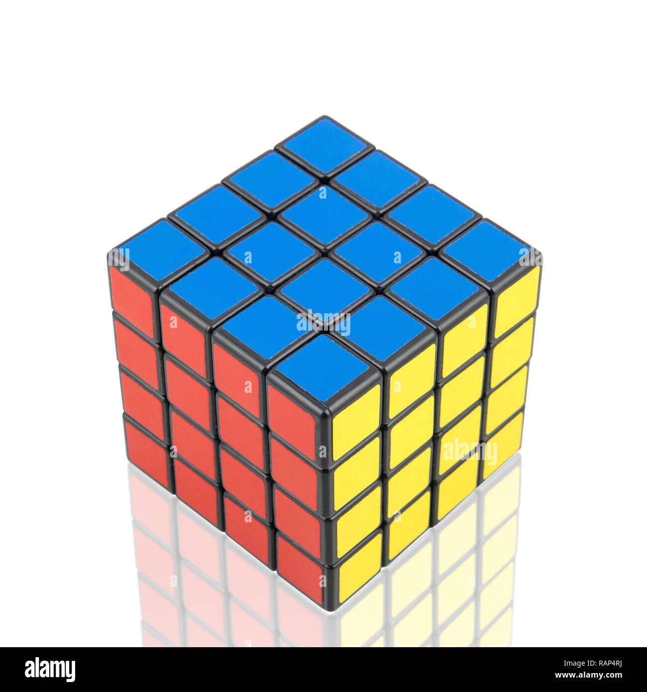 Rubik's Revenge (4x4x4) cube on the white background Stock Photo - Alamy