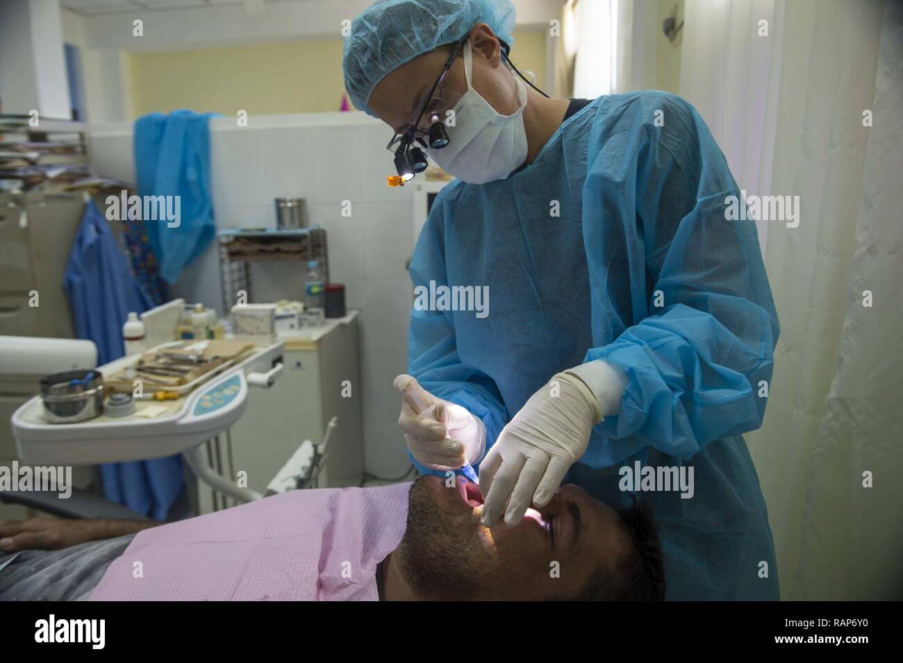 TRUJILLO, Honduras (Feb. 23, 2017) Lt. Paula Davidson, a dentist and