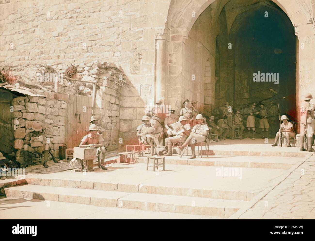 The raising of the siege of Jerusalem Typical scene of troops in Old ...
