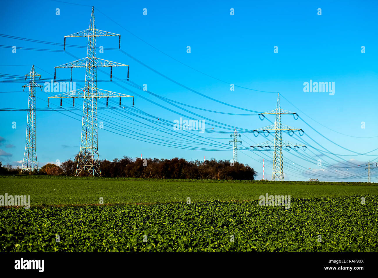 High Voltage Industrial Power Post Energy Electric Poles Photo Stock Photo Alamy