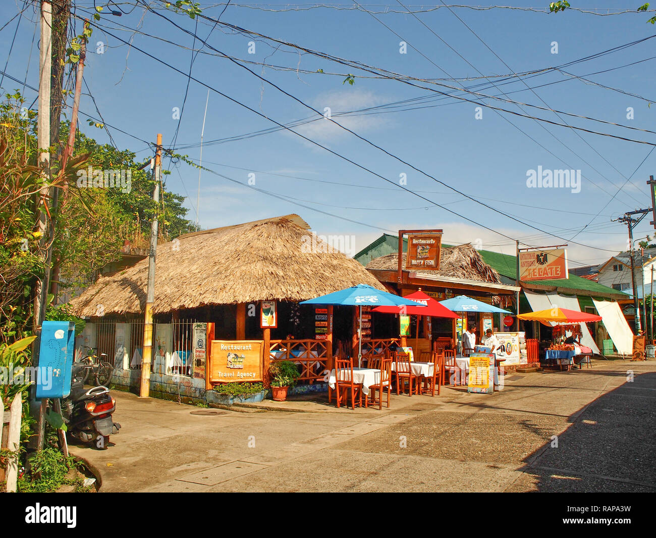 Livingston - Guatemala, September, 12 - 2014 Street of Livigston in Guatemala Stock Photo