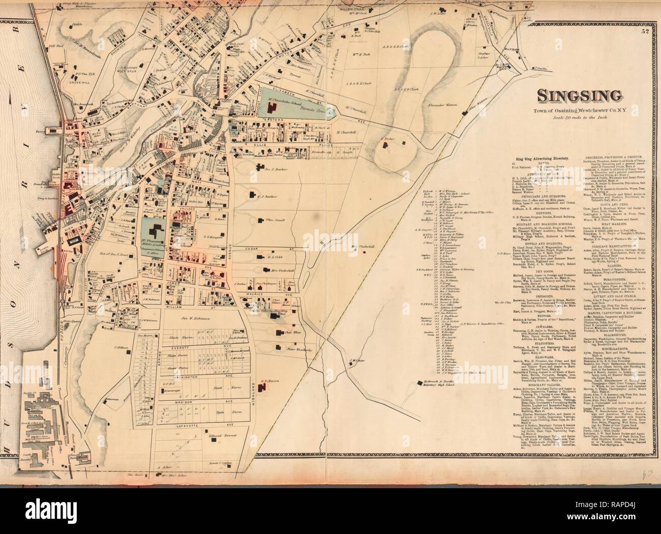 Map of ossining new york hires stock photography and images Alamy