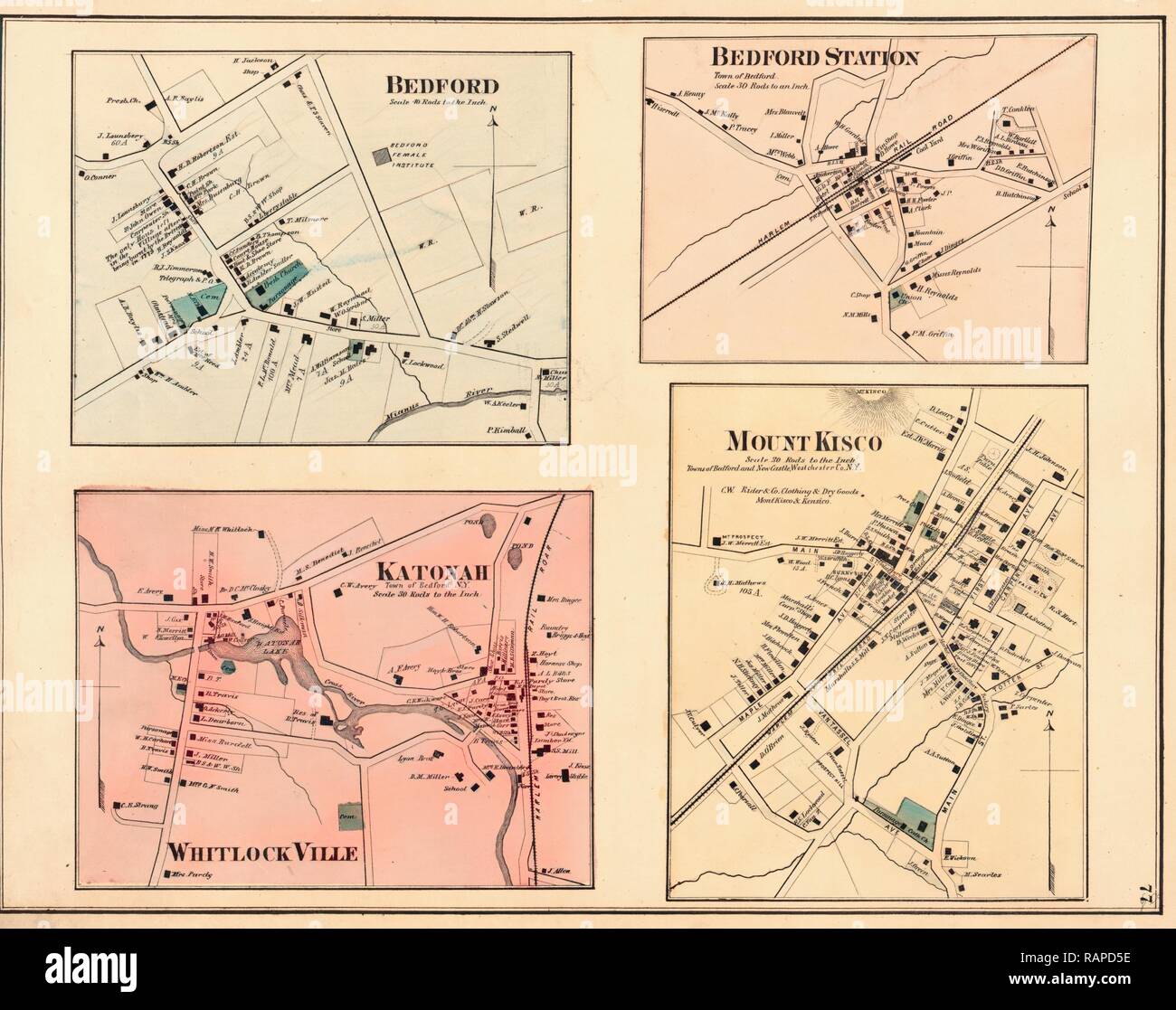Map Of Mount Kisco High Resolution Stock Photography and Images Alamy