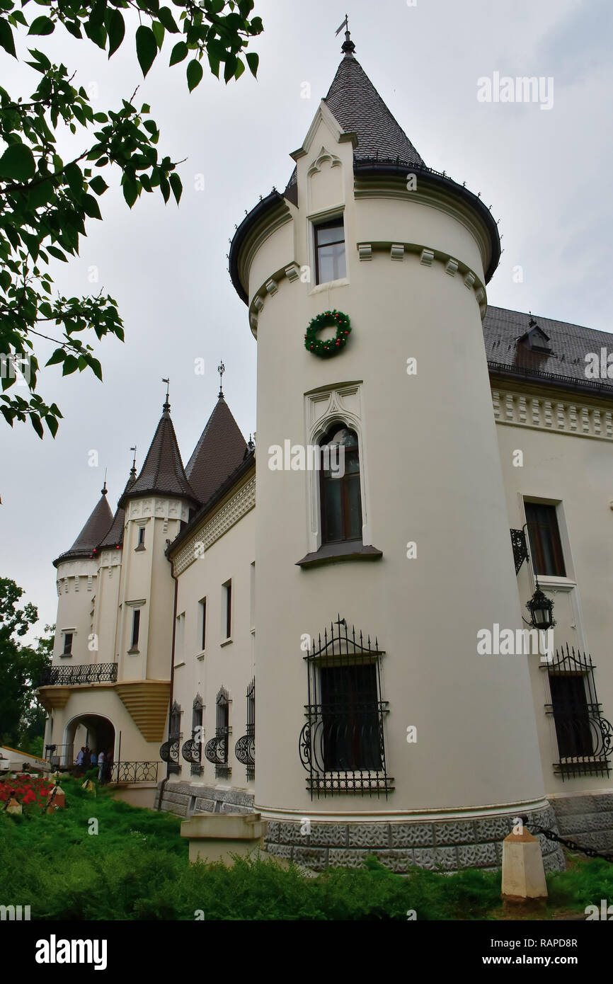 Karolyi castle in Carei, Romania. Károlyi-kastély Nagykárolyban. Stock Photo
