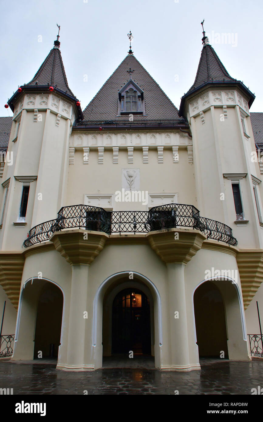 Karolyi castle in Carei, Romania. Károlyi-kastély Nagykárolyban. Stock Photo
