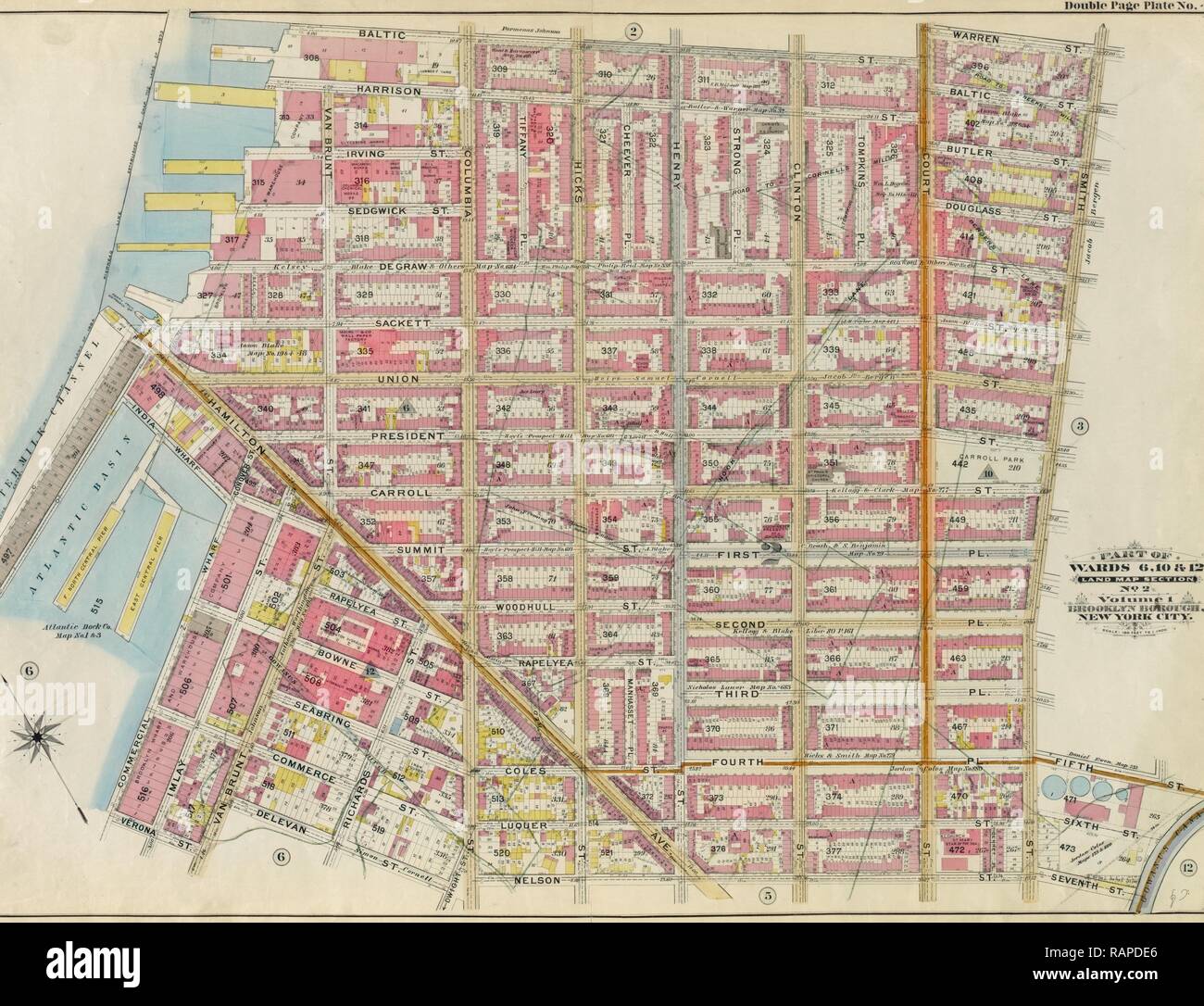 Part of Wards 6,10 & 12. Land Map Section, No. 2, Volume 1, Brooklyn Borough, New York City